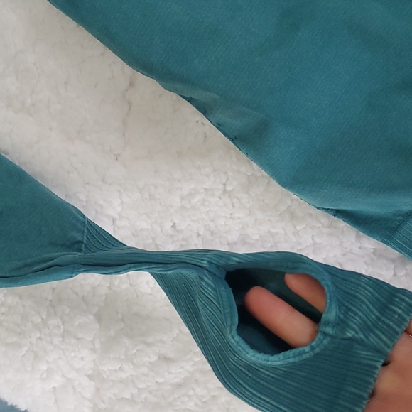 *Flawed* Free People Good Karma Longsleeve Onesie Overcast - Picture 7 of 11